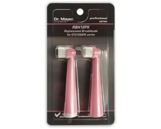 Rezerva periuta de dinti electrica Dr. Mayer RBH10PK, compatibila cu GTS1050, 2 buc (Roz)