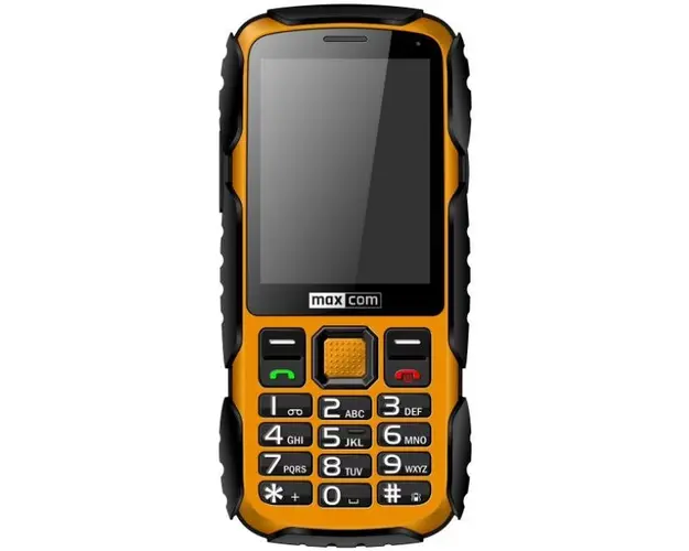 Telefon Mobil Maxcom Strong MM920, Ecran 2.8inch, Single Sim, 2G, Rezistent la apa si praf (Galben)