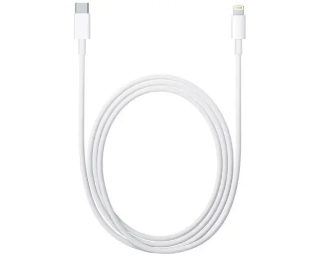 Cablu de date Apple MKQ42ZM/A, USB Tip-C - Lightning, 2m (Alb)
