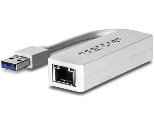 Placa de retea TRENDnet TU3-ETG, USB 3.0, Gigabit (Alb)