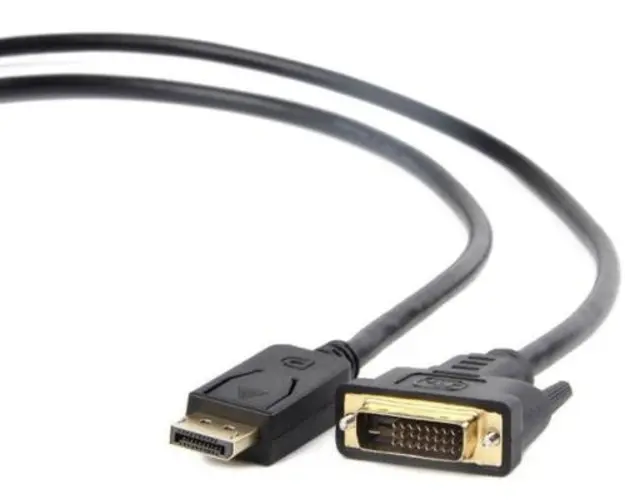 Cablu Monitor Gembird CC-DPM-DVIM-1M, DisplayPort (tata) - DVI (tata), 1 m (Negru)