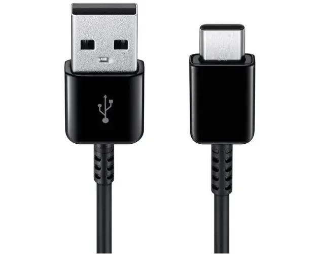 Cablu de date Samsung EP-DG930IBEGWW, USB Type-C, 1.5m (Negru)