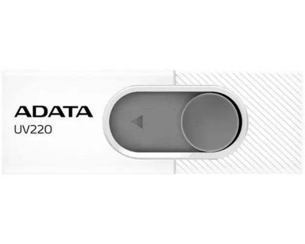 Stick USB A-DATA UV220, 64GB, USB 2.0 (Alb/Gri)