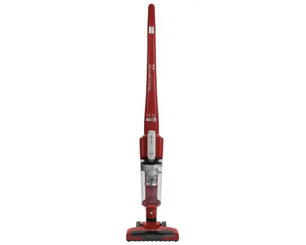Aspirator vertical Rowenta Air Force Light RH6543WH, Autonomie 30 min, Reincarcare 5 ore, Iluminare cu led, 0.65L (Rosu)