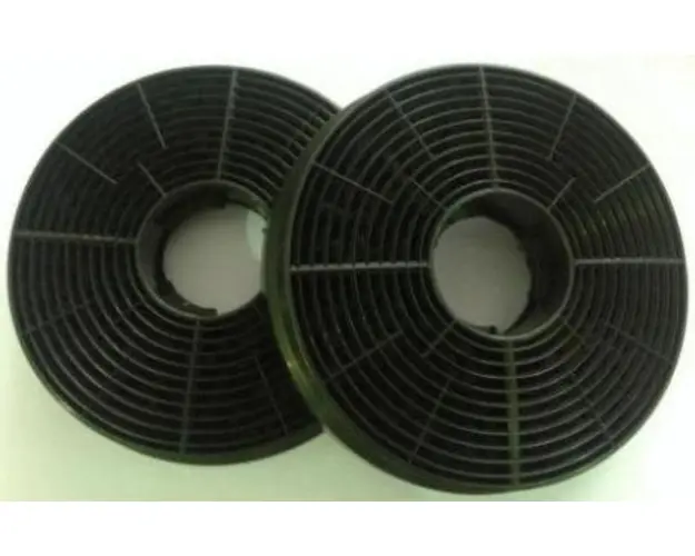 Set filtre de carbon hota Heinner FC-440GBK, compatibile cu modelul HTCH-440GBK, Dimensiuni: 10.5 x 2.3 cm