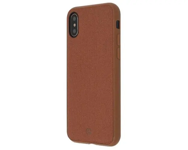 Protectie Spate Just Must Pilot pentru Apple iPhone X (Maro)