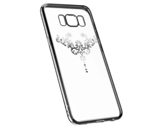 Protectie Spate Devia Silicon Iris pentru Samsung Galaxy S8 Plus (Argintiu/Transparent)