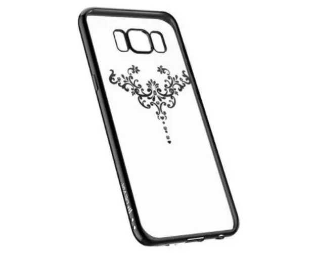 Protectie Spate Devia Silicon Iris Gun pentru Samsung Galaxy S8 Plus (Negru/Transparent)