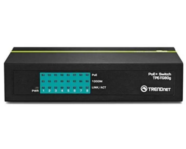 Switch TRENDnet TPE-TG80G, Gigabit, 8 Porturi, PoE+