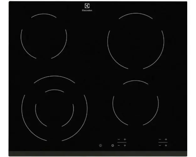 Plita vitroceramica incorporabila Electrolux EHF6241FOK, Electric, 4 arzatoare (Negru)