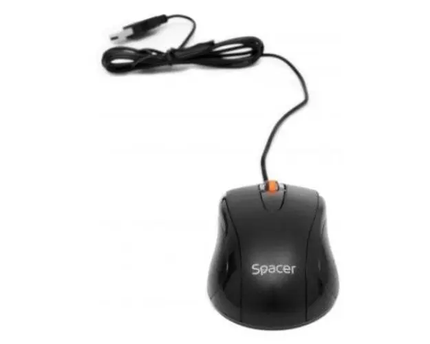 Mouse Optic Spacer SPMO-F01, 1000 DPI, USB (Negru)