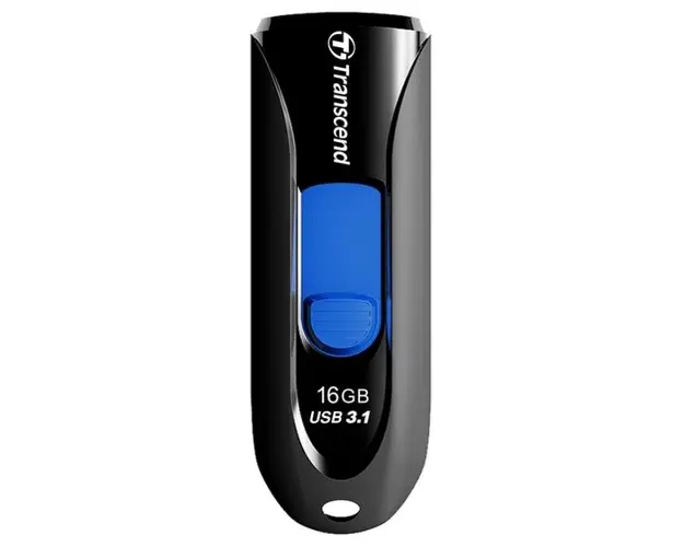 Stick USB Transcend JetFlash 790, 16GB, USB 3.1 (Negru/Albastru)