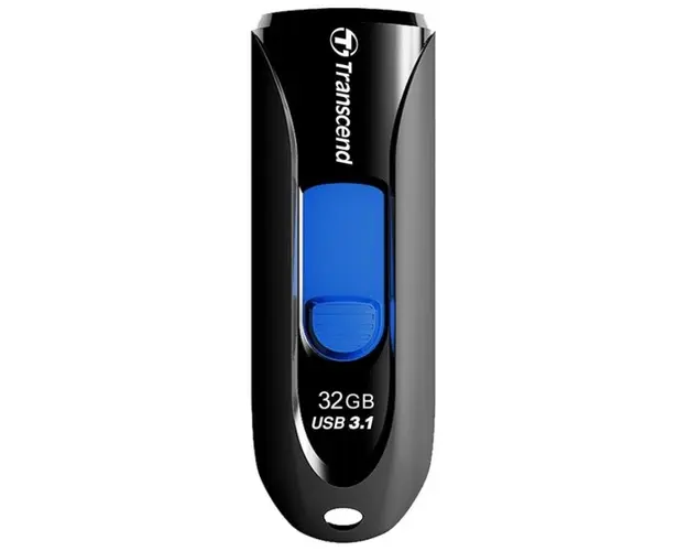 Stick USB Transcend JetFlash 790, 32GB, USB 3.1 (Negru/Albastru)