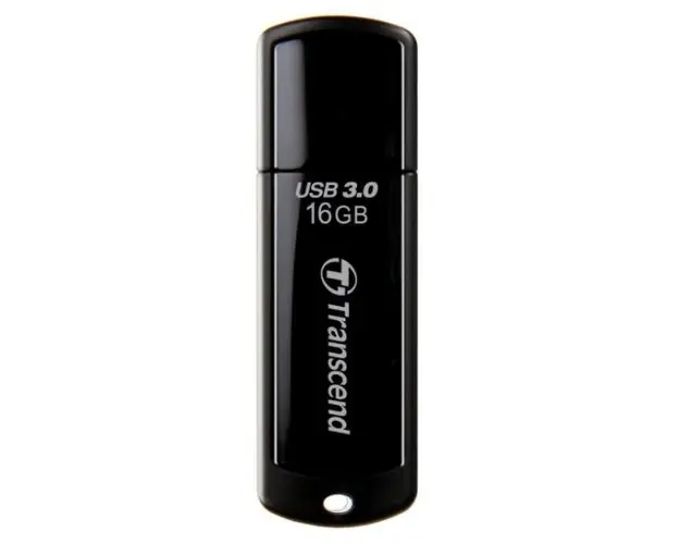 Stick USB Transcend JetFlash 700, 16GB, USB 3.0 (Negru)