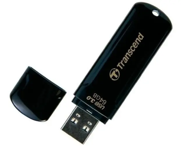 Stick USB Transcend JetFlash 700, 64GB, USB 3.0 (Negru)