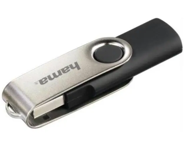 Stick USB Hama Rotate 108029, 32 GB (Negru/Argintiu)
