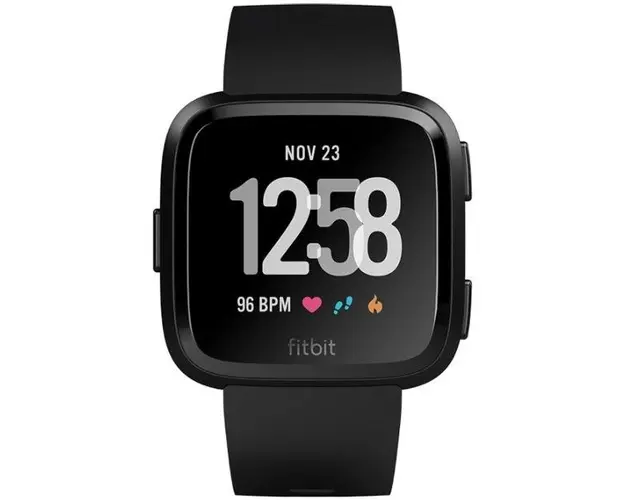Ceas activity tracker Fitbit Versa, Bluetooth, NFC, Rezistenta la apa (Negru)