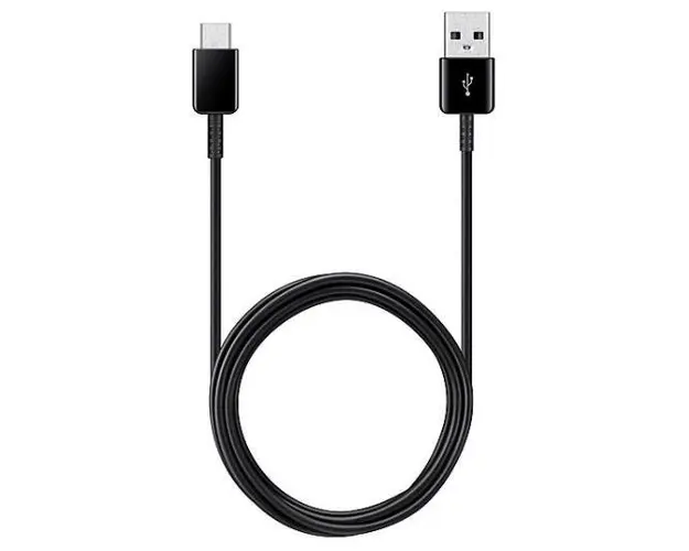 Cablu de date Samsung EP-DG930MBEGWW, USB Type-C, 1.5m, 2 bucati (Negru)