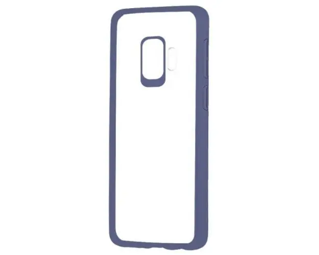 Protectie Spate Devia Pure Style pentru Samsung Galaxy S9 (Transparent/Albastru)