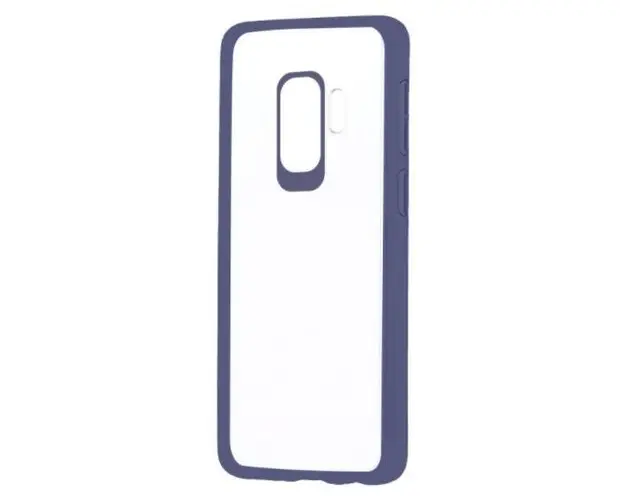 Protectie Spate Devia Pure Style pentru Samsung Galaxy S9 Plus (Transparent/Albastru)