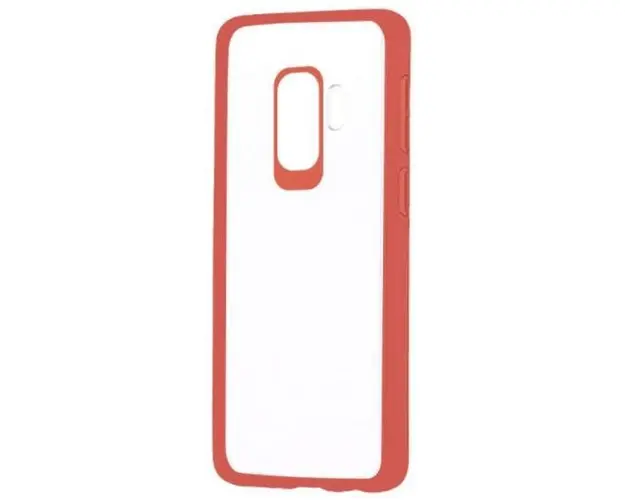 Protectie Spate Devia Pure Style pentru Samsung Galaxy S9 Plus (Transparent/Rosu)