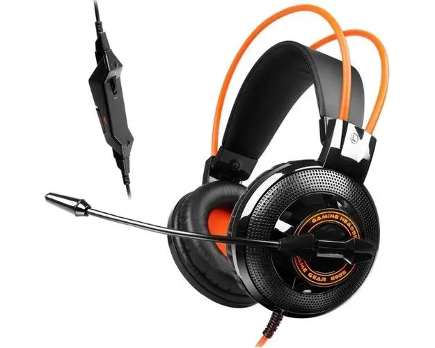 Casti Gaming cu Microfon Somic G925-BO (Negru/Portocaliu)