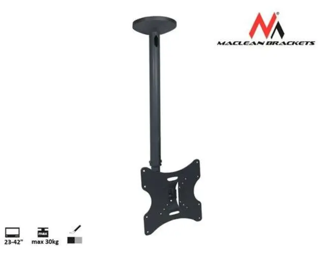 Suport Tavan Maclean MC-504, 23inch - 42inch, 30 Kg (Negru)