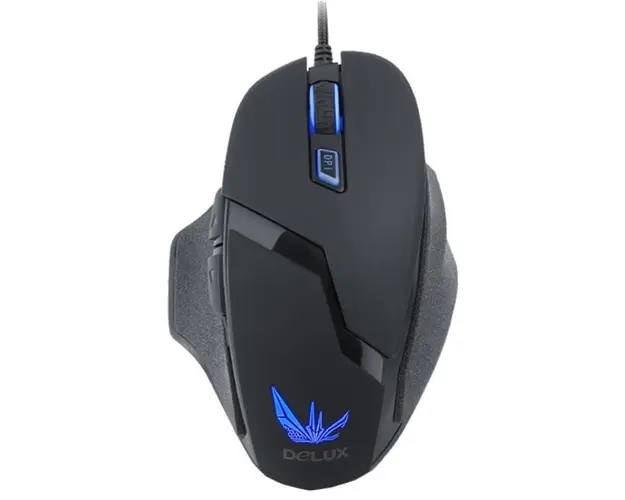 Mouse Gaming Delux M612, LED (Negru)