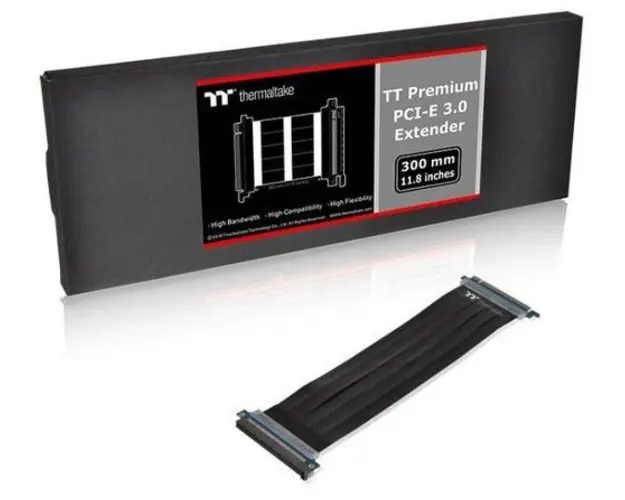Cablu extensie placa video Thermaltake AC-045-CN1OTN-C1, PCI-E 3.0 X16, 300 mm