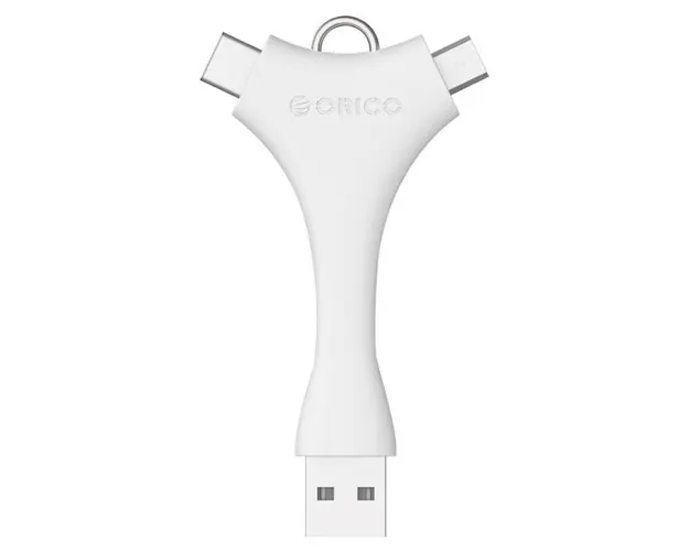 Adaptor Orico C1-WH, 1x USB 2.0 - 1x USB-C/microUSB 2.0