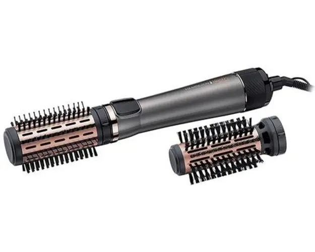 Perie rotativa Remington Keratin Protect AS8810, 1000 W, 3 accesorii (Gri)