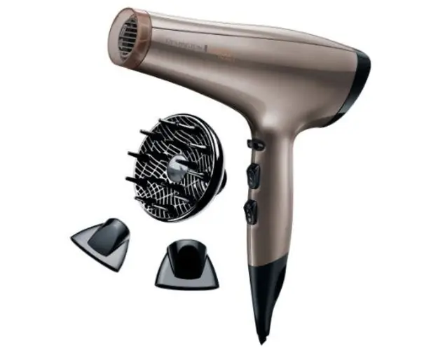 Uscator de par Remington Keratin Protect AC8000, 2200 W, 3 trepte temperatura, 2 viteze (Auriu)