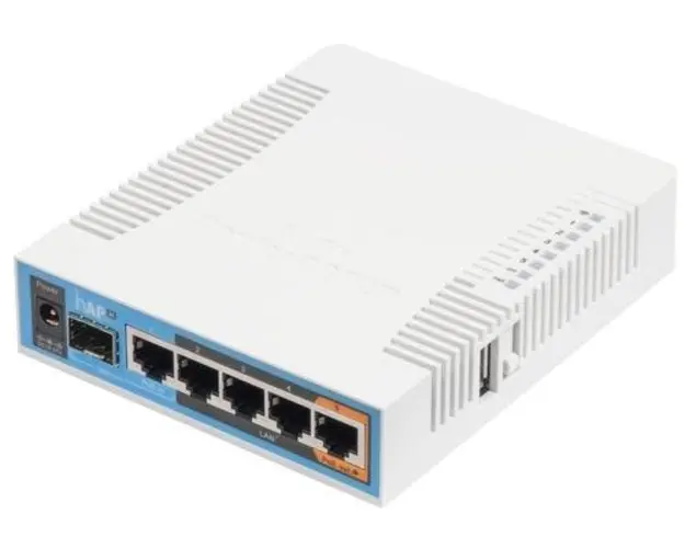 Router Wireless MikroTik RB962UiGS-5HacT2HnT, Gigabit, Dual Band (Alb)