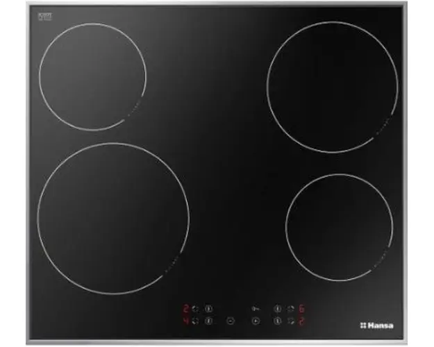 Plita incorpolabila Hansa BHCI66306, Vitroceramica, 4 arzatoare, Touch Control (Negru)