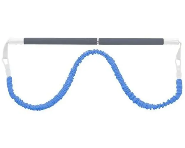 Bara multifunctionala Kettler 7361-600, Coarda elastica: 150 cm (Gri/Albastru)
