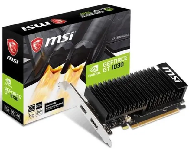 Placa Video MSI NVIDIA GeForce GT 1030 2GHD4 LP, 2GB, GDDR4, 64-bit, OC