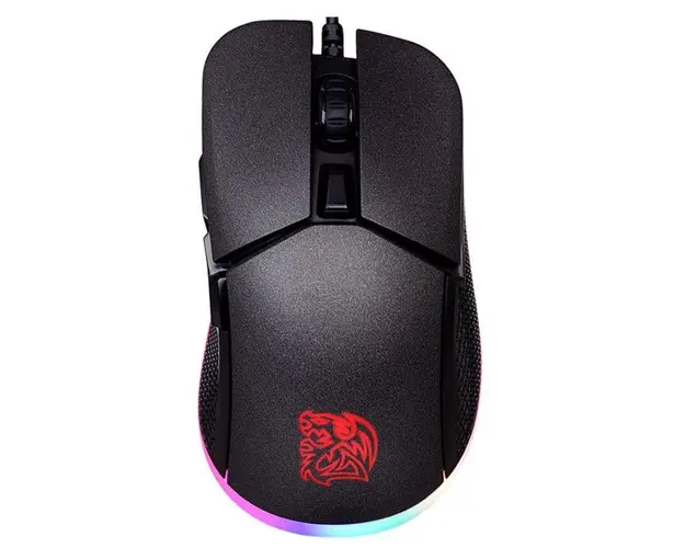 Mouse Gaming Thermaltake eSPORTS Iris, LED RGB, 5000 DPI (Negru)