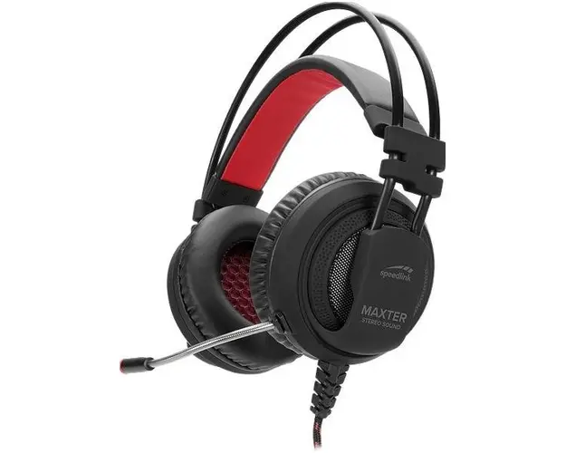 Casti Stereo Speedlink MAXTER pentru PS4, Microfon (Negru)