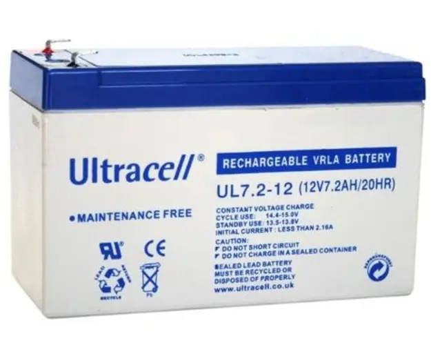 Baterie UPS Ultracell UL7.2-12, 12V, 7.2 Ah