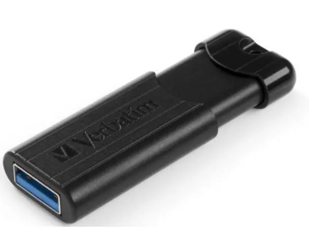Stick USB Verbatim Pinstripe, USB 3.0, 32GB (Negru)