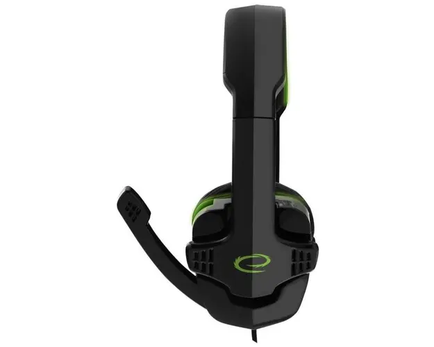Casti Stereo Esperanza Raven EGH310G, Microfon (Negru/Verde)