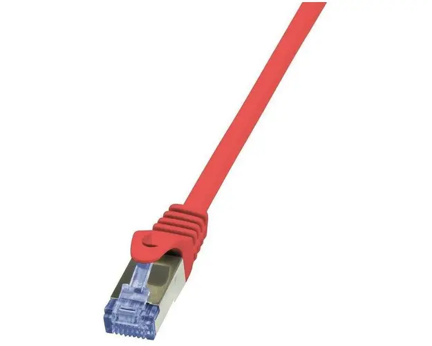 Cablu S/FTP LogiLink CQ3094S, Patchcord, CAT.6a, 10 m (Rosu)
