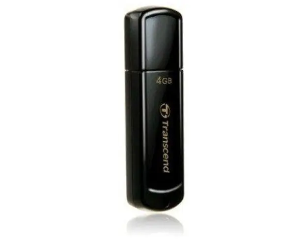 Stick USB Transcend JetFlash 350, 4GB, USB 2.0 (Negru)