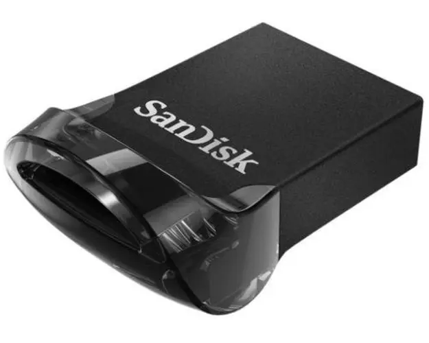 Stick USB SanDisk Ultra Fit, 16GB, USB 3.1 (Negru)