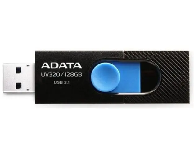 Stick USB A-DATA UV320 128GB, USB 3.1 (Negru/Albastru)