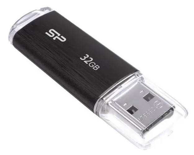 Stick USB Silicon Power Ultima U02, 32GB, USB 2.0 (Negru) 