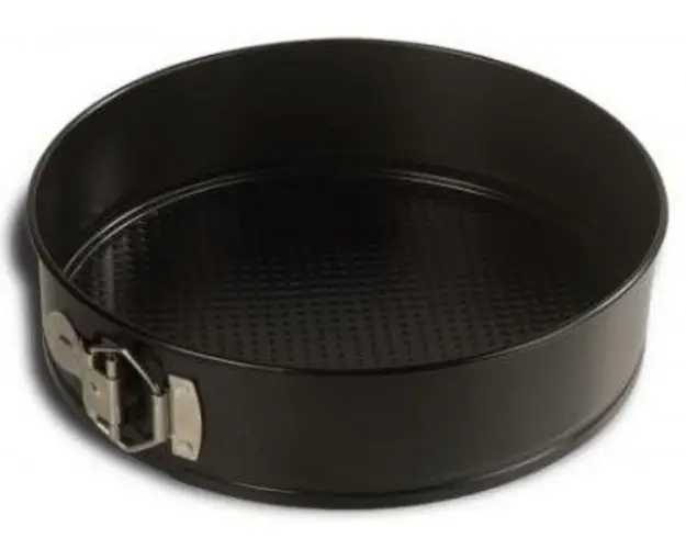 Forma tort Vanora VN-SL-4005, Teflon, Baza detasabila, 26 x 8 cm (Negru)
