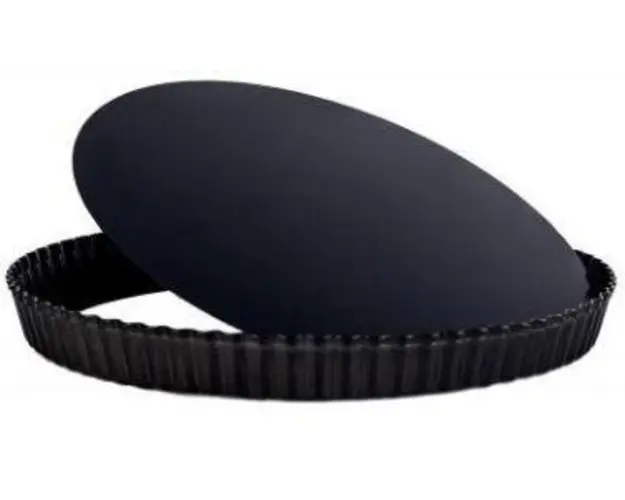 Tava pentru tarta Vanora VN-SL-CC1070, Baza detasabila, 28 x 3 cm (Negru)
