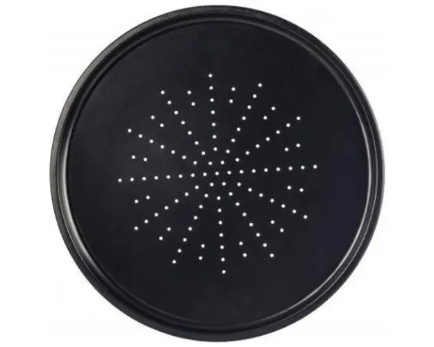 Tava pizza Vanora VN-SL-P1075, perforata, 32 x 1 cm (Negru)