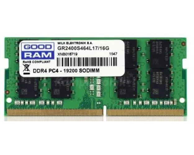 Memorie Laptop GOODRAM GR2400S464L17/16G, DDR4, 1x16GB, 2400 MHz
